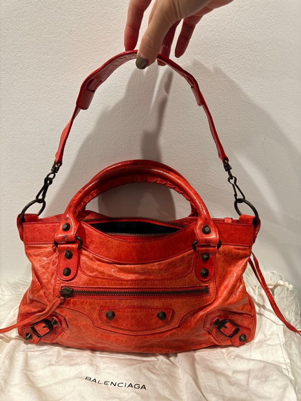 Balenciaga - Le City First Shoulder Bag - Tomato Red